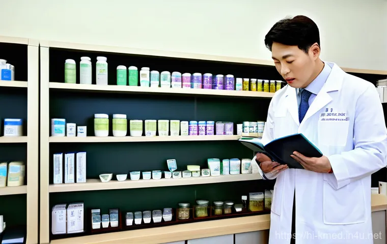 한의사 학문적 성장 사례 - **Prompt 1: Modern Hanbang Diagnosis**
    "A bright, naturally lit Hanbang clinic. A male Hanbang p...