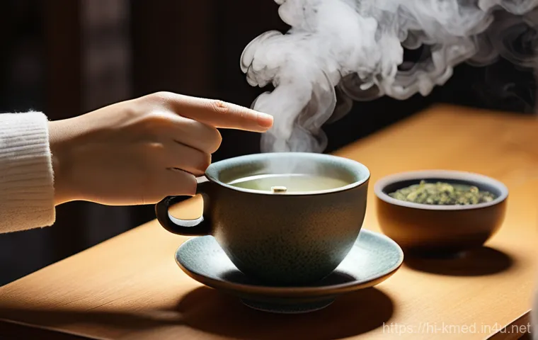 한의사와 스트레스 관리 - A peaceful acupuncture session taking place in a minimalist Hanyu clinic. A young adult female is ly...