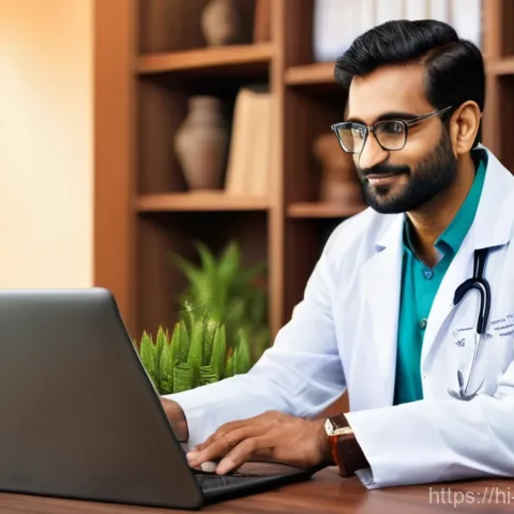 한의사 수익 증대 전략 - **Prompt:** A warm and inviting scene depicting a compassionate traditional Indian medicine practiti...