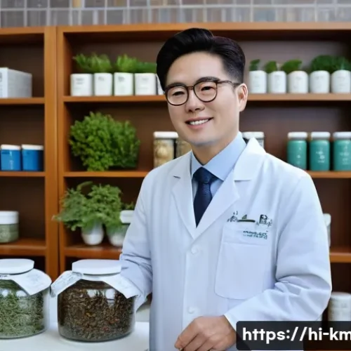 한의사와 해외 근무 기회 - **Prompt:** "A serene, modern clinic interior, softly lit, where a compassionate Hanui doctor, weari...